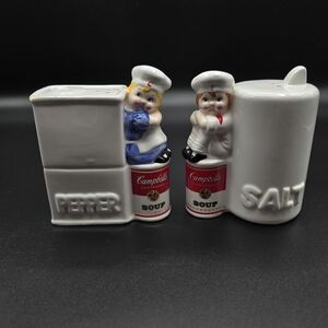 Vintage 1996 Campbell's Soup Kids Kitchen Salt and Pepper Shaker Set by Westwood